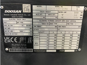 Электропогрузчик Doosan B30X-7 PLUS: фото 5