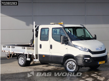 Малотоннажный бортовой грузовик Iveco Daily 50C17 3,0L Automaat HIAB 017T-2 DC Open laadbak Dubbellucht Airco Euro6 Pickup Crane Kraanwagen Pritsche Airco Dubbel cabine: фото 3