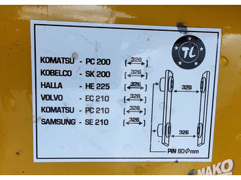 Новый Навесное оборудование для Строительной техники Nowa łyżka TL 107cm do koparki Miller fi 80: фото 5