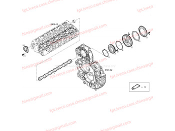 Распределительный вал для Автобусов FPT IVECO CASE Cursor9Bus F2CFE612D*J231/F2CFE612A*J098 5802748674 CAMSHAFT 504254723: фото 3