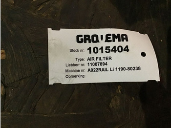 Воздушный фильтр LIEBHERR