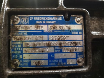 Коробка передач ZF Ecolite 6AS800TO Gearbox: фото 2