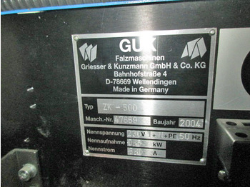 Фальцовщик digital knife folder GUK ZK 500 (mobile cross-fold unit): фото 3