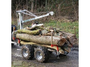 Новый Лесной прицеп Vemac ATV Quad 2ton Rückewagen Holzrückewagen Forst Kran Traktor: фото 2