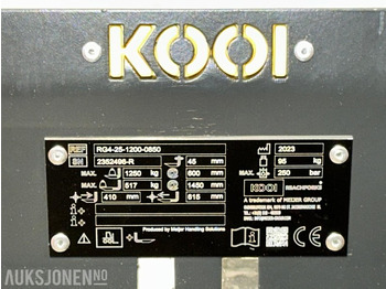 Навесное оборудование для Строительной техники 2023 2 stk KOOI Hydrauliske ReachForks – Proffe teleskopgafler: фото 5