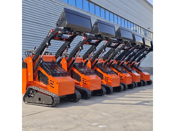 Новый Мини-погрузчик с бортовым поворотом LEZUM Free Shipping Mini Skid Steer Loader Compact Track Electric/Diesel Chinese Mini Skid Steer Loader For Sale With Mini Skid Steer Attachments 4 In 1 Bucket: фото 2