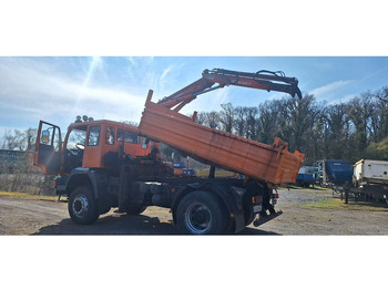 Самосвал, Автоманипулятор MAN TGM 18.240PS 4x4 3.S-Kipper mit Kran: фото 4