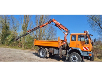Самосвал, Автоманипулятор MAN TGM 18.240PS 4x4 3.S-Kipper mit Kran: фото 3