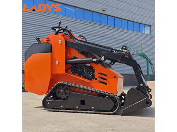 Новый Мини-погрузчик с бортовым поворотом LADYS Free Shipping Mini Skid Steer Loader Compact Track Electric/Diesel Chinese Mini Skid Steer Loader For Sale With Mini Skid Steer Attachments 4 In 1 Bucket: фото 2