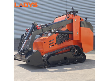 Новый Мини-погрузчик с бортовым поворотом LADYS Free Shipping Mini Skid Steer Loader Compact Track Electric/Diesel Chinese Mini Skid Steer Loader For Sale With Mini Skid Steer Attachments 4 In 1 Bucket: фото 3