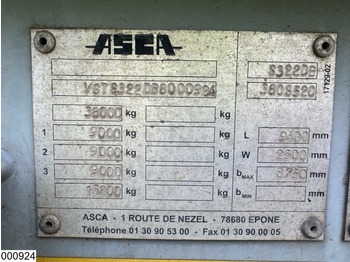 Полуприцеп-контейнеровоз/ Сменный кузов ASCA Chassis 10 / 20 / 30 ft, ADR: фото 4