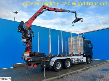 Лесовоз, Автоманипулятор DAF XF 530 6x4, Wood transport, Retarder, Loglift ET450: фото 2
