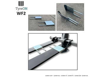 Оборудование для гаражей/ Мастерских WF2 wheel forks for vehicles with different track widths like ride-on lawn mowers - suitable for tyreON TL10E - Set of 2 pieces: фото 5