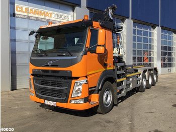 Крюковой мультилифт, Автоманипулятор Volvo FM 420 8x2 HMF 28 ton/meter laadkraan Welvaarts weighing system: фото 2