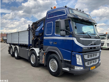Самосвал, Автоманипулятор Volvo FM 500 Euro 6 HMF 50 Tonmeter laadkraan + Fly-Jib: фото 5
