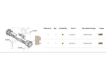 Передняя ось CASE