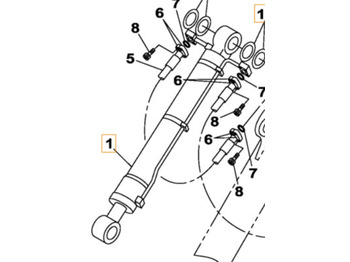 Гидравлический цилиндр CASE