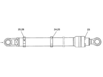 Новый Гидравлический цилиндр для Строительной техники New Holland YX01V00005F7: фото 2