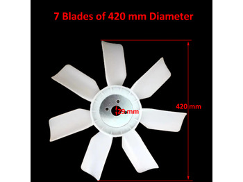 Новый Вентилятор для Колёсных погрузчиков Qingdao Promising Engine Cooling Fan Blade for China Loader: фото 3