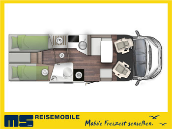 Новый Полуинтегрированный автодом Forster T 745 EB /-MODELL 2025- / EINZELBETTEN & RAUMBAD: фото 2