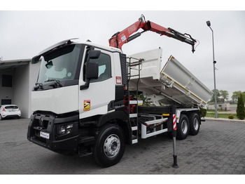 Самосвал, Автоманипулятор Renault C 380 / 6x4 / WYWROTKA 3 STRONNA + HDS FASSI F135 / HYDROBURTA: фото 2 Самосвал, Автоманипулятор Renault C 380 / 6x4 / WYWROTKA 3 STRONNA + HDS FASSI F135 / HYDROBURTA: фото 2