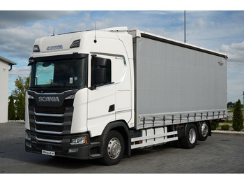 Тентованный грузовик Scania S 450 / SOLÓWKA / 6X2 / OŚ PODNOSZONA / 2019 /: фото 4