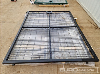 Оборудование для гаражей/ Мастерских 3m x 2.3m Heavy Duty Galvanized Powder Coated Gate (2 of), 100mm x 100mm Post (2 of), Assembly Kit (Black): фото 4