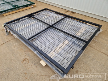 Оборудование для гаражей/ Мастерских 3m x 2.3m Heavy Duty Galvanized Powder Coated Gate (2 of), 100mm x 100mm Post (2 of), Assembly Kit (Black): фото 3