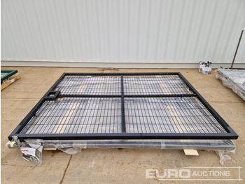 Оборудование для гаражей/ Мастерских 3m x 2.3m Heavy Duty Galvanized Powder Coated Gate (2 of), 100mm x 100mm Post (2 of), Assembly Kit (Black): фото 2