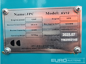 Мини-экскаватор JPC