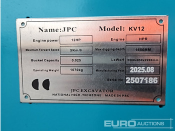 Мини-экскаватор JPC