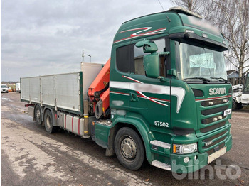 Грузовик бортовой/ Платформа, Автоманипулятор Scania R450 6x2*4 Palfinger PK22002 EH: фото 3