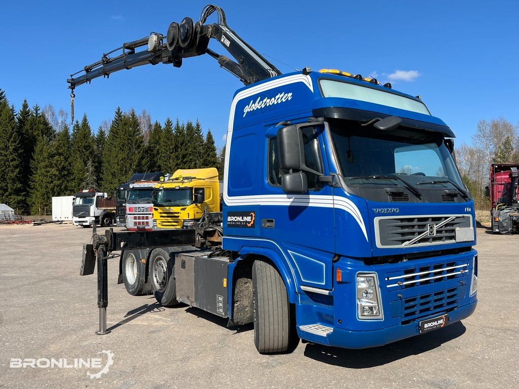 2008 VOLVO FM440 6x2+HIAB Crane+Platform trailer - Тягач: фото 2 2008 VOLVO FM440 6x2+HIAB Crane+Platform trailer - Тягач: фото 2