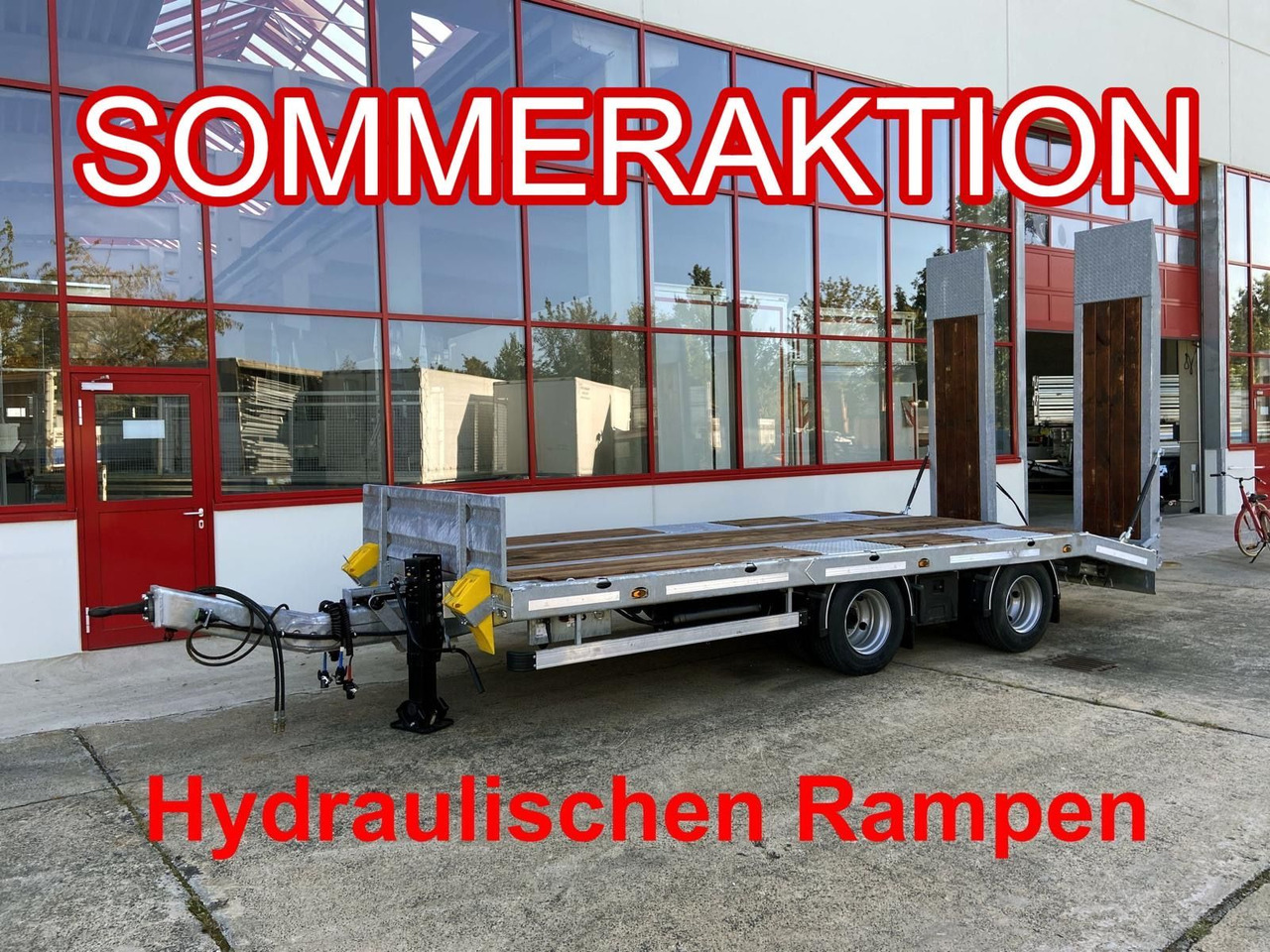 Möslein TT21-6,5 hydr 21 t Tandemtieflader, hydr. Rampen, NEU - Низкорамный прицеп: фото 1 Möslein TT21-6,5 hydr 21 t Tandemtieflader, hydr. Rampen, NEU - Низкорамный прицеп: фото 1