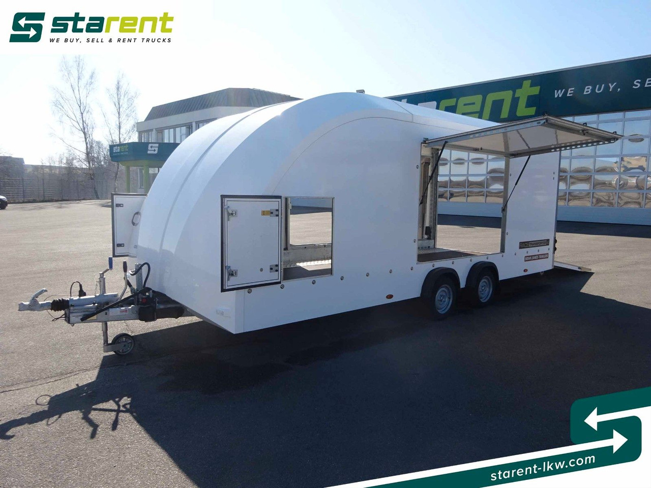 Прицеп-автовоз Brian James Race Transporter 4, Seilwinde, Kippfunktion: фото 9