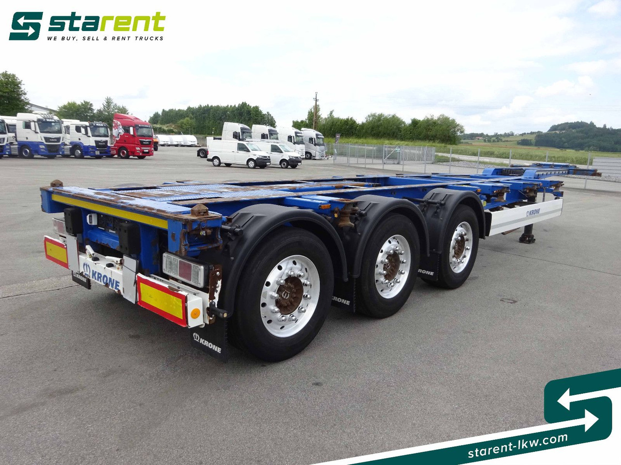 Krone Containerchassis 1x20 / 2x20 / 1x40 / 1x45, ALU - Полуприцеп-контейнеровоз/ Сменный кузов: фото 5 Krone Containerchassis 1x20 / 2x20 / 1x40 / 1x45, ALU - Полуприцеп-контейнеровоз/ Сменный кузов: фото 5