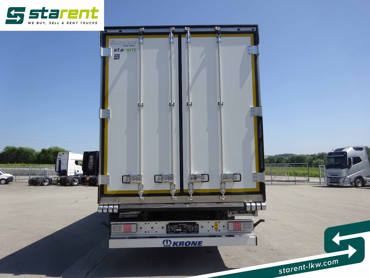 Полуприцеп-фургон Krone Thermotrailer Carrier Vector 1550, Zurrleisten: фото 6