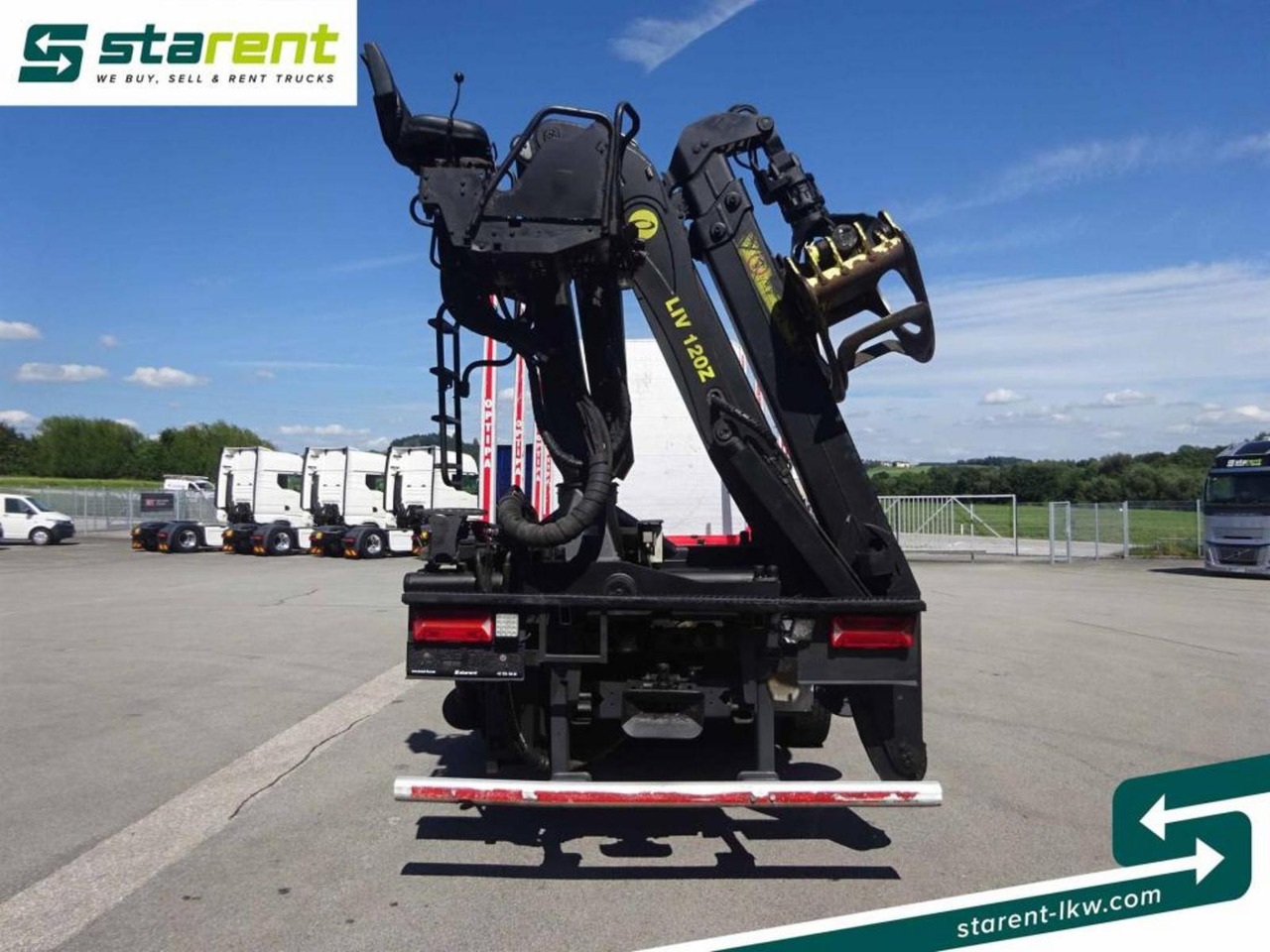 Лесовоз Volvo FH16 750 6x4 Holzaufbau mit Kran (Tajfun LIV120Z): фото 6