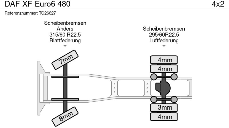 Тягач DAF XF Euro6 480: фото 8 Тягач DAF XF Euro6 480: фото 8