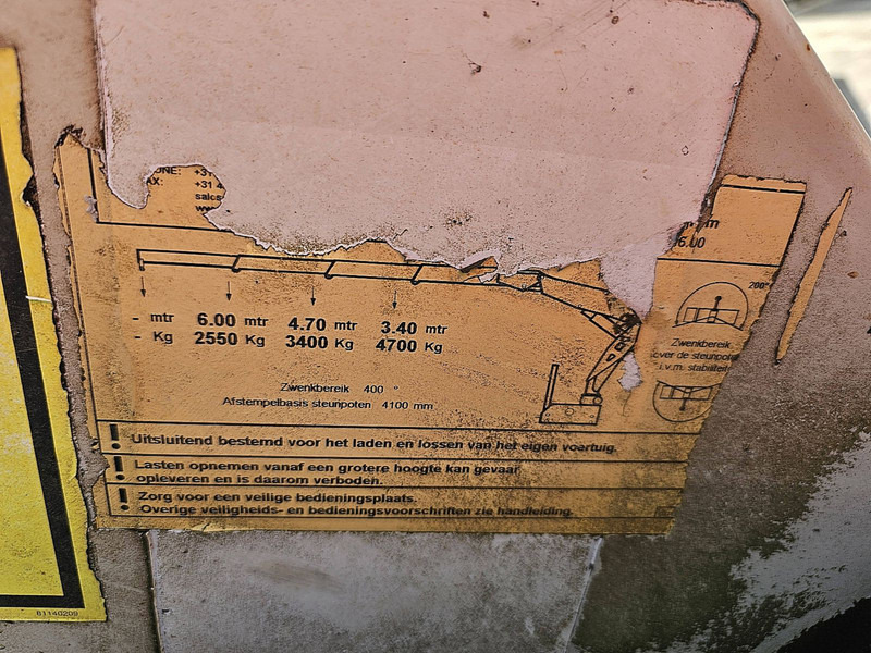 Полуприцеп бортовой/ Платформа Vogelzang VO2-STG-15-30-STN Crane Kran Kraan: фото 9