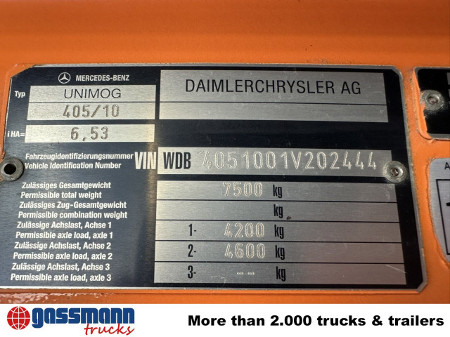 Unimog U300 405/10 4x4, Kommunalhydraulik, - Коммерческий автомобиль: фото 5 Unimog U300 405/10 4x4, Kommunalhydraulik, - Коммерческий автомобиль: фото 5