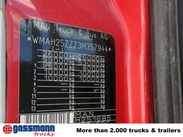 MAN TGA 26.363/410 6x4 BB, 2-S-Alukipper - Самосвал, Автоманипулятор: фото 2 MAN TGA 26.363/410 6x4 BB, 2-S-Alukipper - Самосвал, Автоманипулятор: фото 2