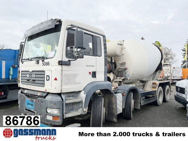 MAN TGA 35.360 8X4 BB, Betonmischer Karrena 10m³ - Автобетоносмеситель: фото 1 MAN TGA 35.360 8X4 BB, Betonmischer Karrena 10m³ - Автобетоносмеситель: фото 1