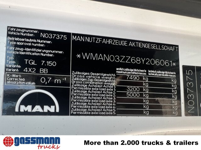 MAN TGL 7.150 4x2 BB mit LBW BÄR - Грузовик бортовой/ Платформа: фото 4 MAN TGL 7.150 4x2 BB mit LBW BÄR - Грузовик бортовой/ Платформа: фото 4