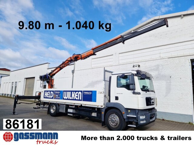 MAN TGM 18.340 4x2 BL, Atlas Ladekran 135.2 V, 9.8m - Грузовик бортовой/ Платформа, Автоманипулятор: фото 1 MAN TGM 18.340 4x2 BL, Atlas Ladekran 135.2 V, 9.8m - Грузовик бортовой/ Платформа, Автоманипулятор: фото 1