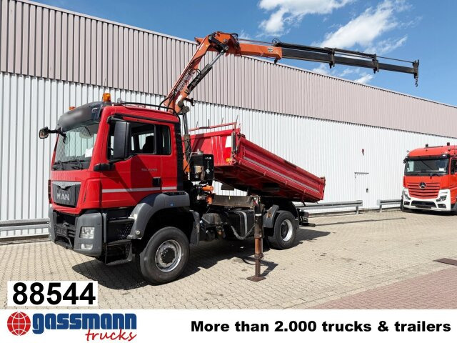 MAN TGS 18.400 4x4 BB, Navi, Kran Atlas 120.2E-A3L, - Самосвал, Автоманипулятор: фото 1 MAN TGS 18.400 4x4 BB, Navi, Kran Atlas 120.2E-A3L, - Самосвал, Автоманипулятор: фото 1