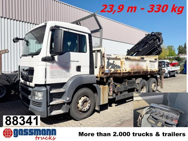 MAN TGS 26.360 6x2-4 BL, 2-Seiten-Kipper, Heckkran - Самосвал, Автоманипулятор: фото 1 MAN TGS 26.360 6x2-4 BL, 2-Seiten-Kipper, Heckkran - Самосвал, Автоманипулятор: фото 1