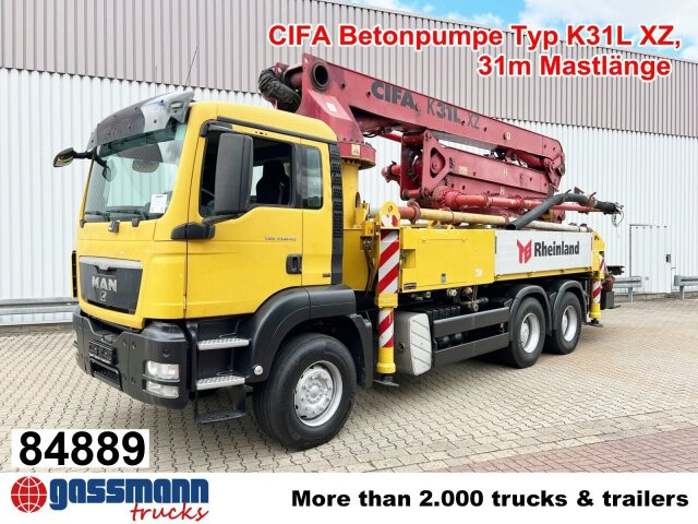 MAN TGS 33.440 6X4 BB, Betonpumpe CIFA K31L XZ, 31m - Автобетононасос: фото 1 MAN TGS 33.440 6X4 BB, Betonpumpe CIFA K31L XZ, 31m - Автобетононасос: фото 1