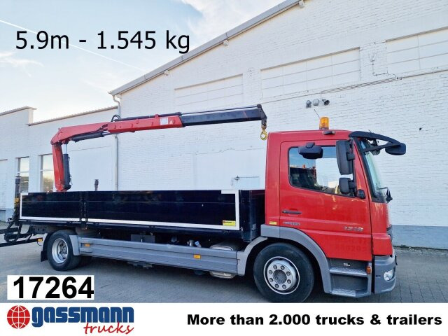 Mercedes-Benz 1218 L 4x2, Fassi Kran F 95A21 5.9m-1.545 kg, - Грузовик бортовой/ Платформа, Автоманипулятор: фото 1 Mercedes-Benz 1218 L 4x2, Fassi Kran F 95A21 5.9m-1.545 kg, - Грузовик бортовой/ Платформа, Автоманипулятор: фото 1