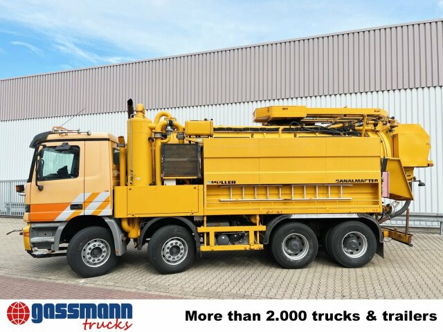 Mercedes-Benz Actros 3243 K 8x4/4, Müller Saug- und - Подметально-уборочная машина: фото 3 Mercedes-Benz Actros 3243 K 8x4/4, Müller Saug- und - Подметально-уборочная машина: фото 3